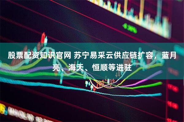 股票配资知识官网 苏宁易采云供应链扩容，蓝月亮、海天、恒顺等进驻